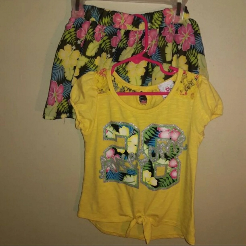 Real love little girls skirt set